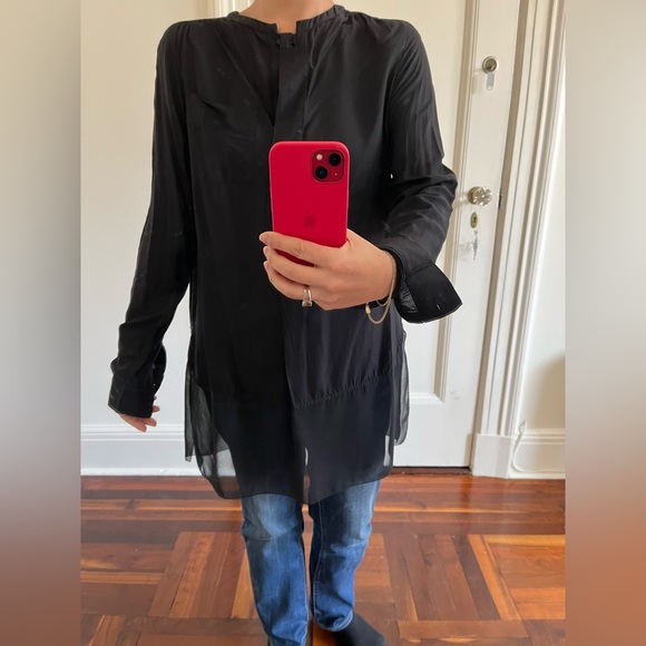 Calvin Klein Black tunic blouse - Picture 2 of 3